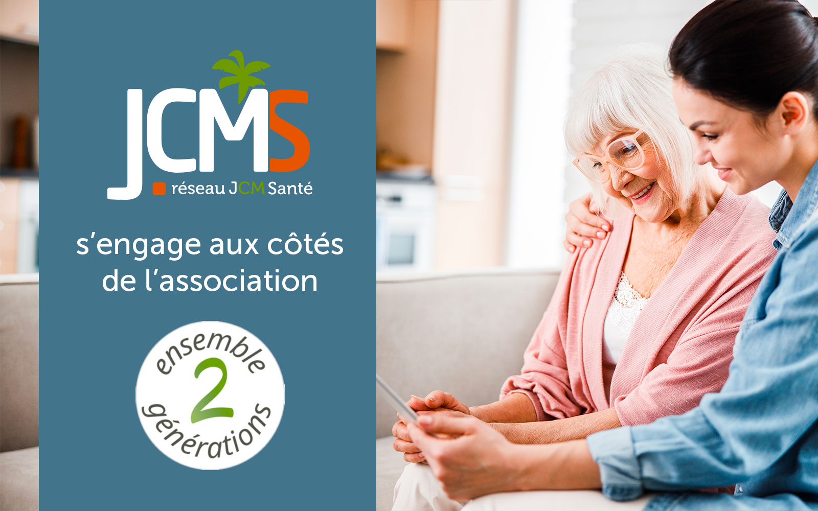 JCM SANTE aux côtés de l’association Ensemble 2 Générations !
