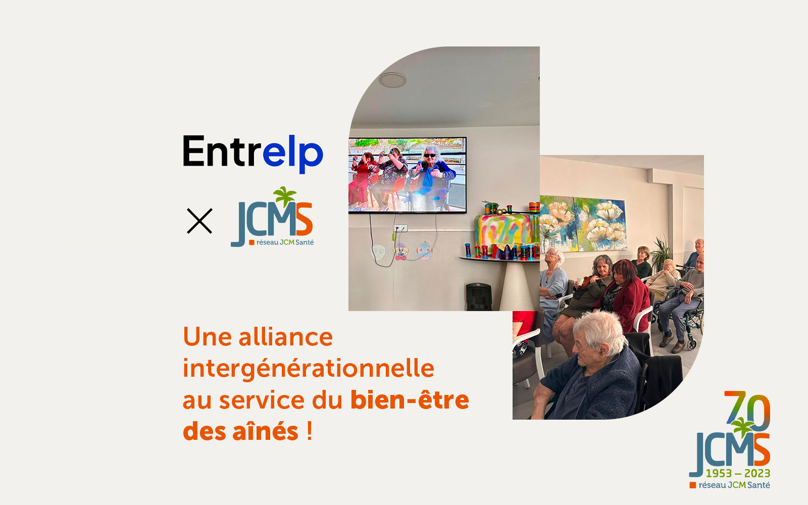 Grâce à la plateforme Entrelp, JCM Santé anime le quotidien des personnes âgées grâce à des jobs étudiants !